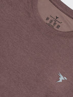 Technosport Melange Doule Cool Slim Fit Crew Neck Fullsleeve Tshirt - OR47 - CHILLI FLAKES