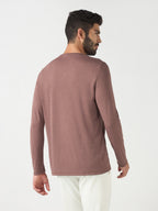Technosport Melange Doule Cool Slim Fit Crew Neck Fullsleeve Tshirt - OR47 - OX BLOOD RED