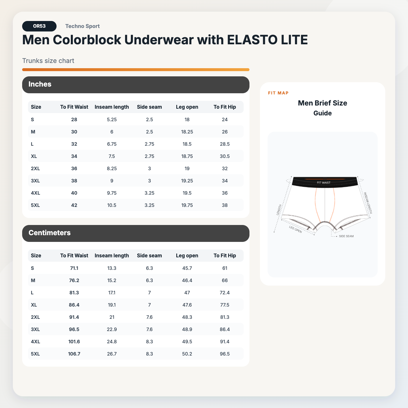 Technosport Men Underwear (Elasto Lite) - OR53 - ASH