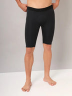 Technosport Men Solid Compression Tights (Elasto Plus) - OR59 - BLACK