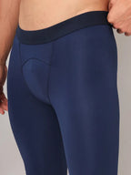 Technosport Men Solid Compression Tights (Elasto Plus) - OR59 - NAVY