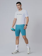 Technosport Men Solid Compression Tights (Elasto Plus) - OR59 - TEAL B