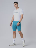Technosport Men Solid Compression Tights (Elasto Plus) - OR59 - TEAL B