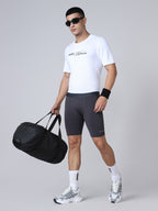Technosport Men Solid Compression Tights (Elasto Plus) - OR59 - WOODLAND GRAY