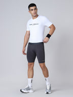 Technosport Men Solid Compression Tights (Elasto Plus) - OR59 - WOODLAND GRAY