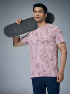 Technosport Crew Neck Tshirt (Double Cool) - OR60 - DUSTY PINK