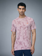 Technosport Crew Neck Tshirt (Double Cool) - OR60 - DUSTY PINK