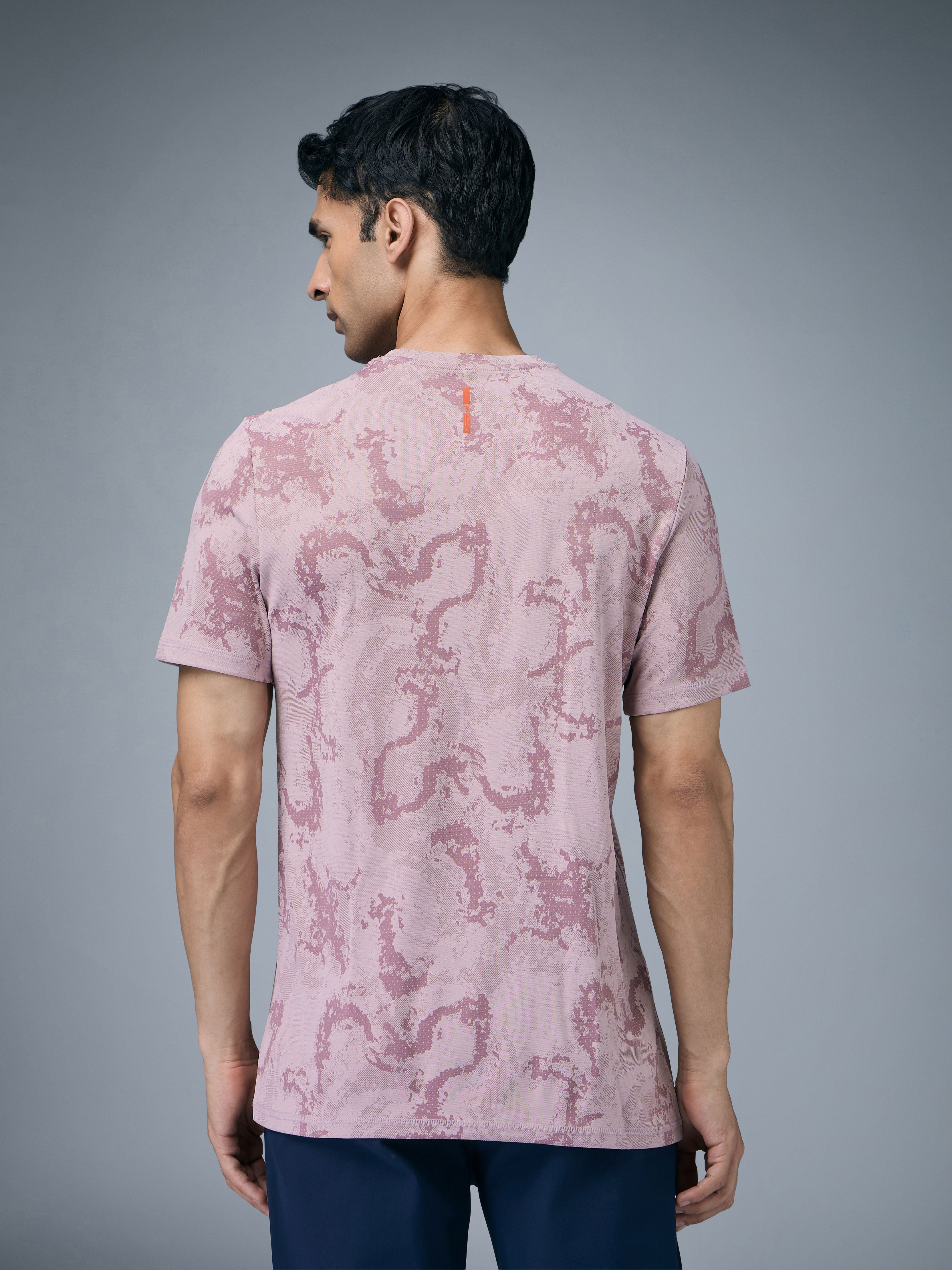 Technosport Crew Neck Tshirt (Double Cool) - OR60 - DUSTY PINK