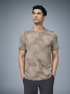 Technosport Crew Neck Tshirt (Double Cool) - OR60 - KHAKI