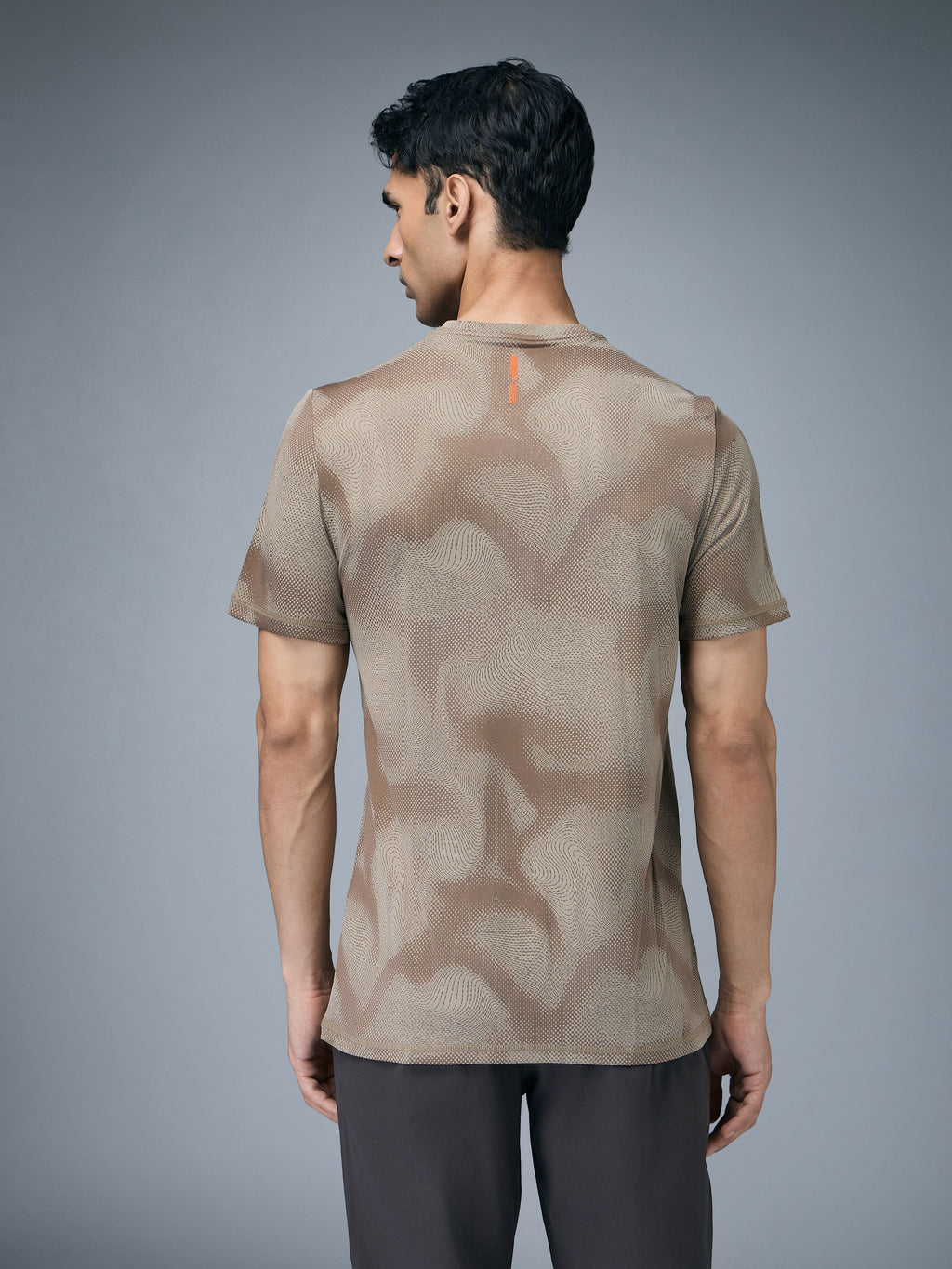 Technosport Crew Neck Tshirt (Double Cool) - OR60 - KHAKI