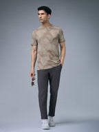 Technosport Crew Neck Tshirt (Double Cool) - OR60 - KHAKI