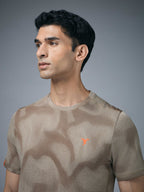 Technosport Crew Neck Tshirt (Double Cool) - OR60 - KHAKI