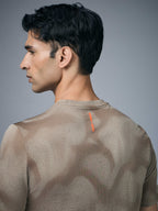 Technosport Crew Neck Tshirt (Double Cool) - OR60 - KHAKI