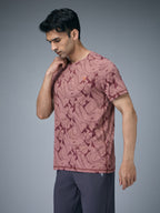 Technosport Crew Neck Tshirt (Double Cool) - OR60 - MARSALA