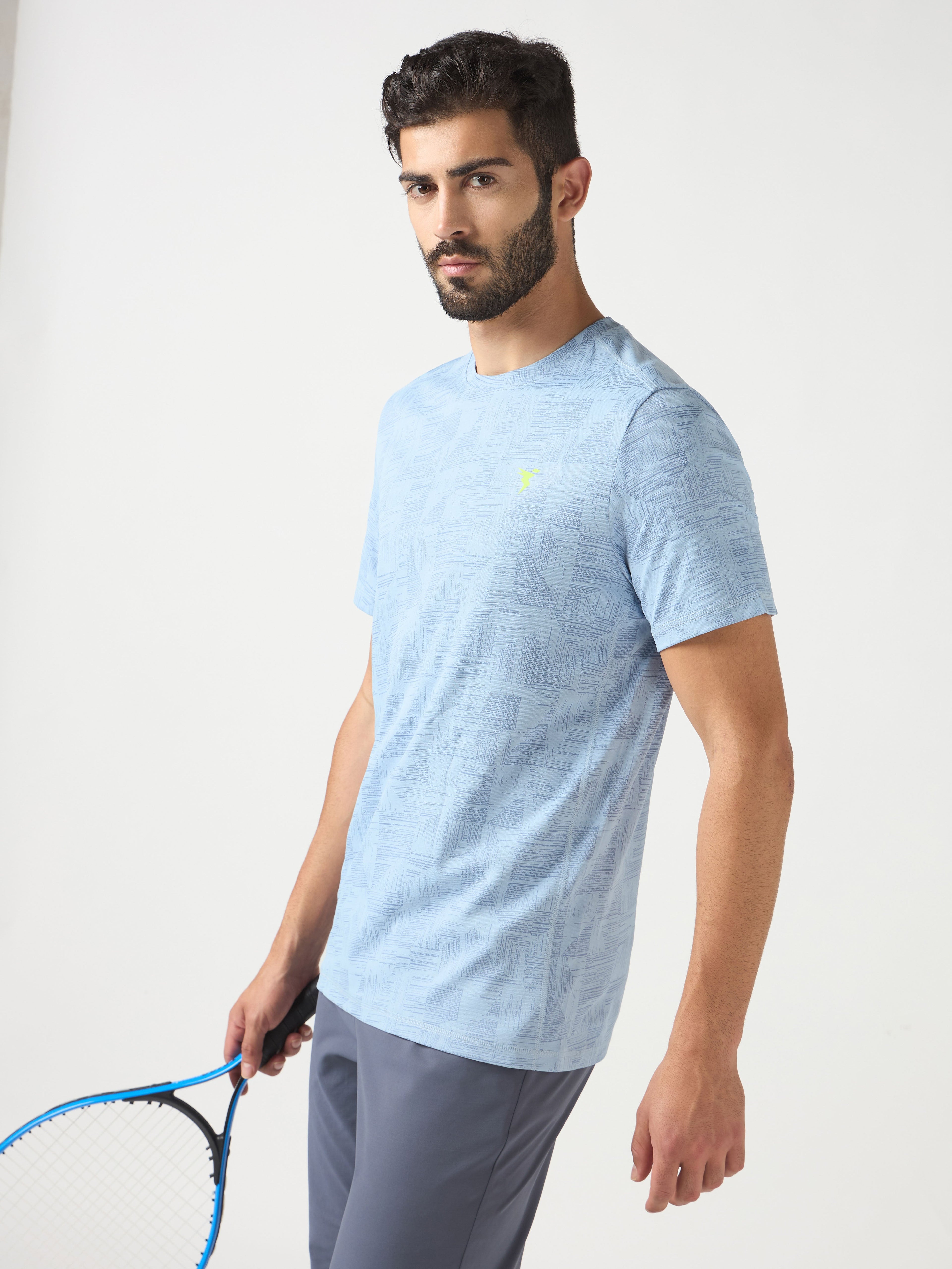 Technosport Crew Neck Tshirt (Double Cool) - OR60 - MIDNIGHT BLUE