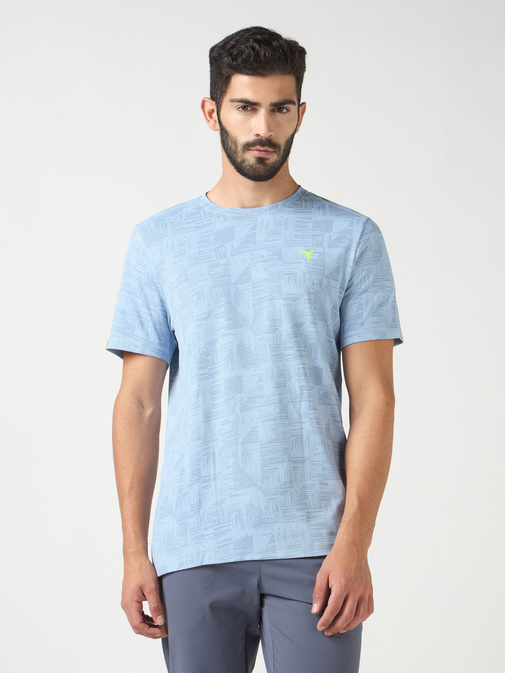 Technosport Crew Neck Tshirt (Double Cool) - OR60 - MIDNIGHT BLUE