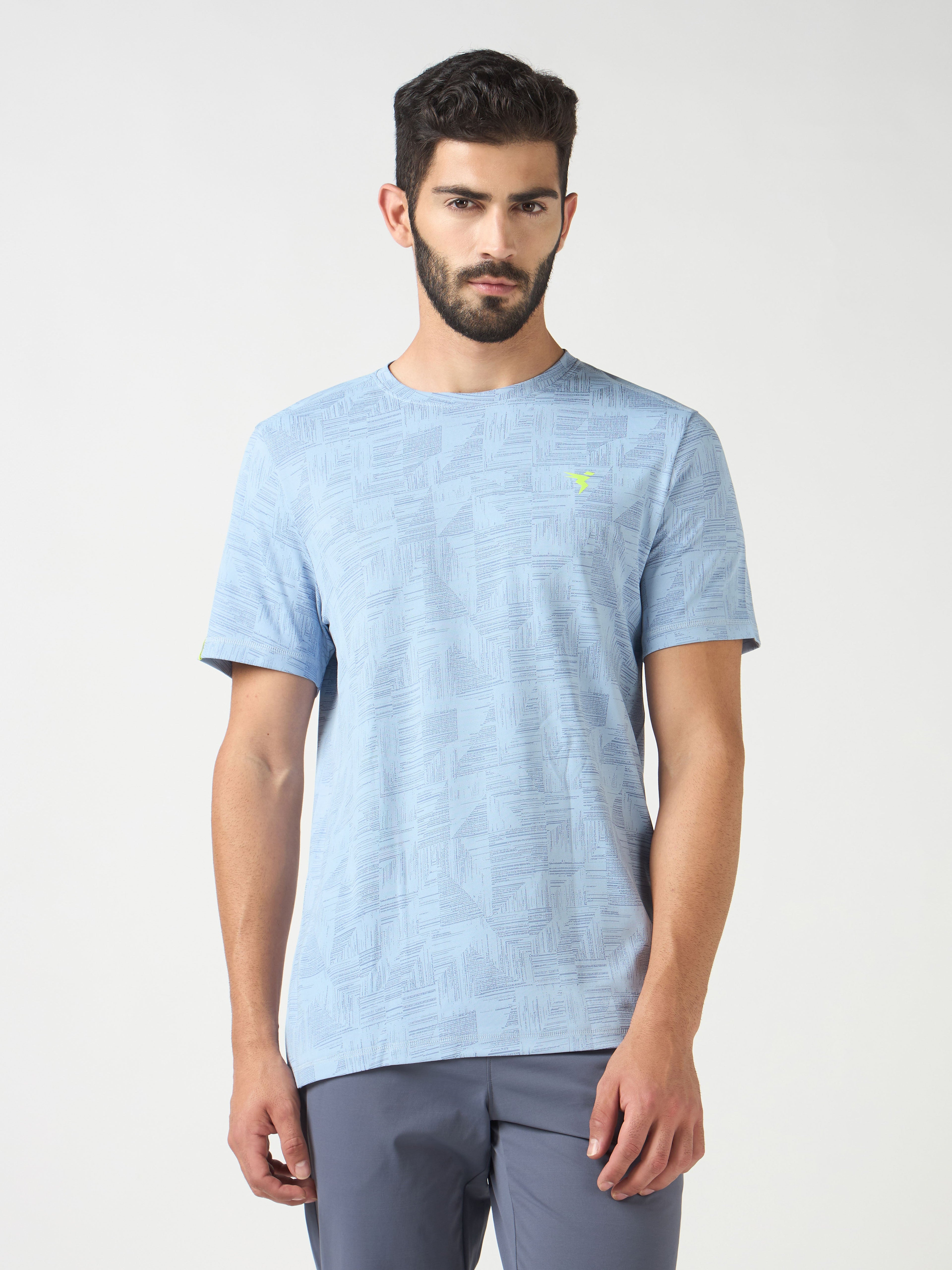 Technosport Crew Neck Tshirt (Double Cool) - OR60 - MIDNIGHT BLUE