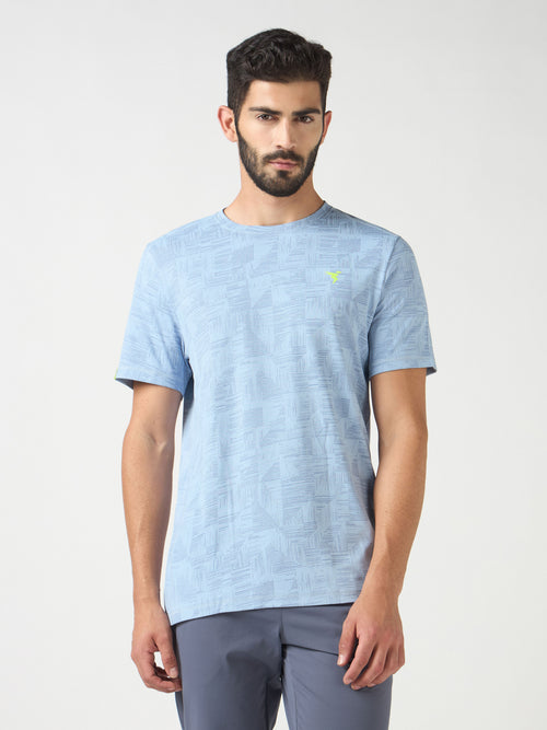 Technosport Crew Neck Tshirt (Double Cool) - OR60 - MIDNIGHT BLUE