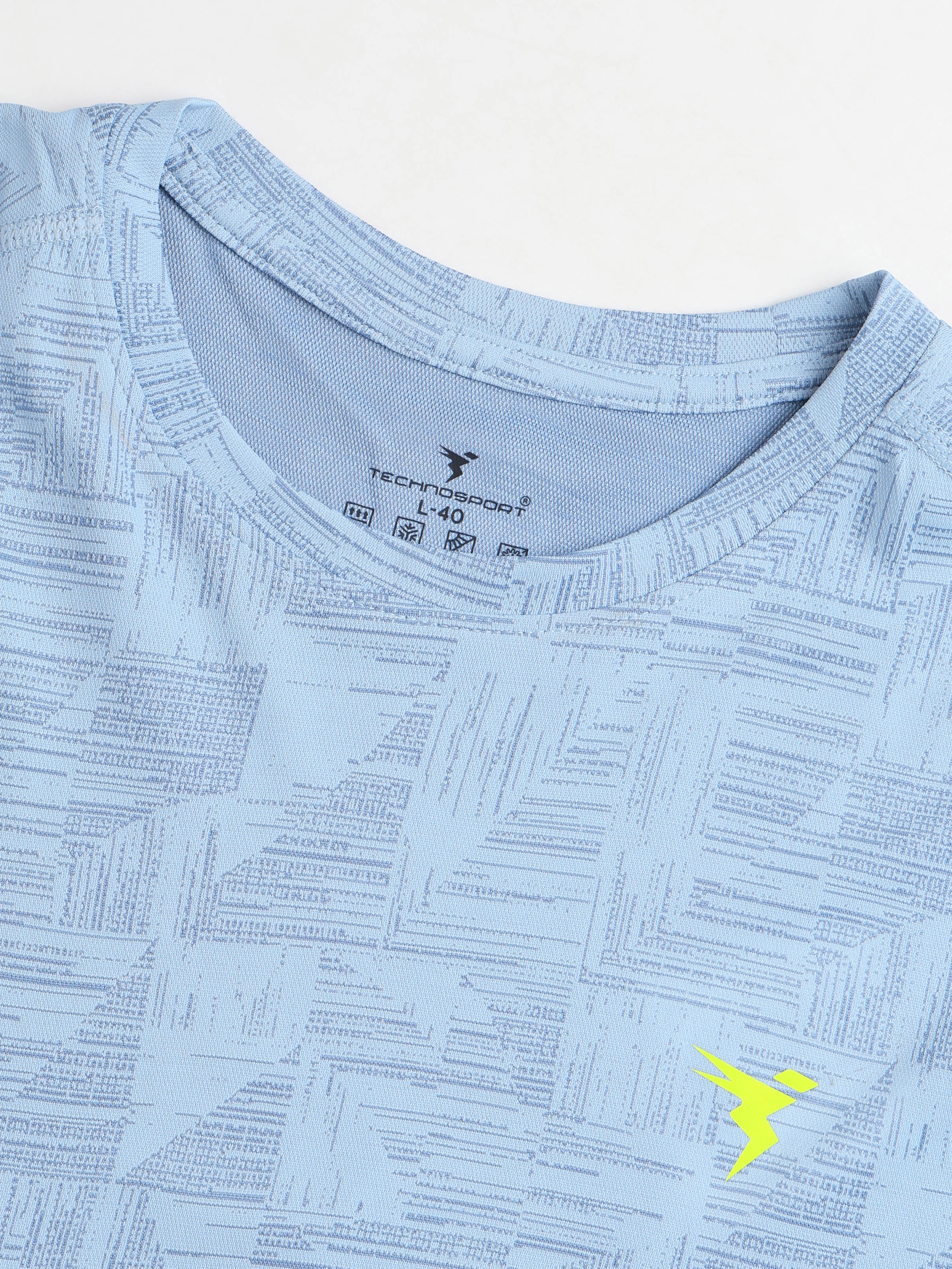 Technosport Crew Neck Tshirt (Double Cool) - OR60 - MIDNIGHT BLUE