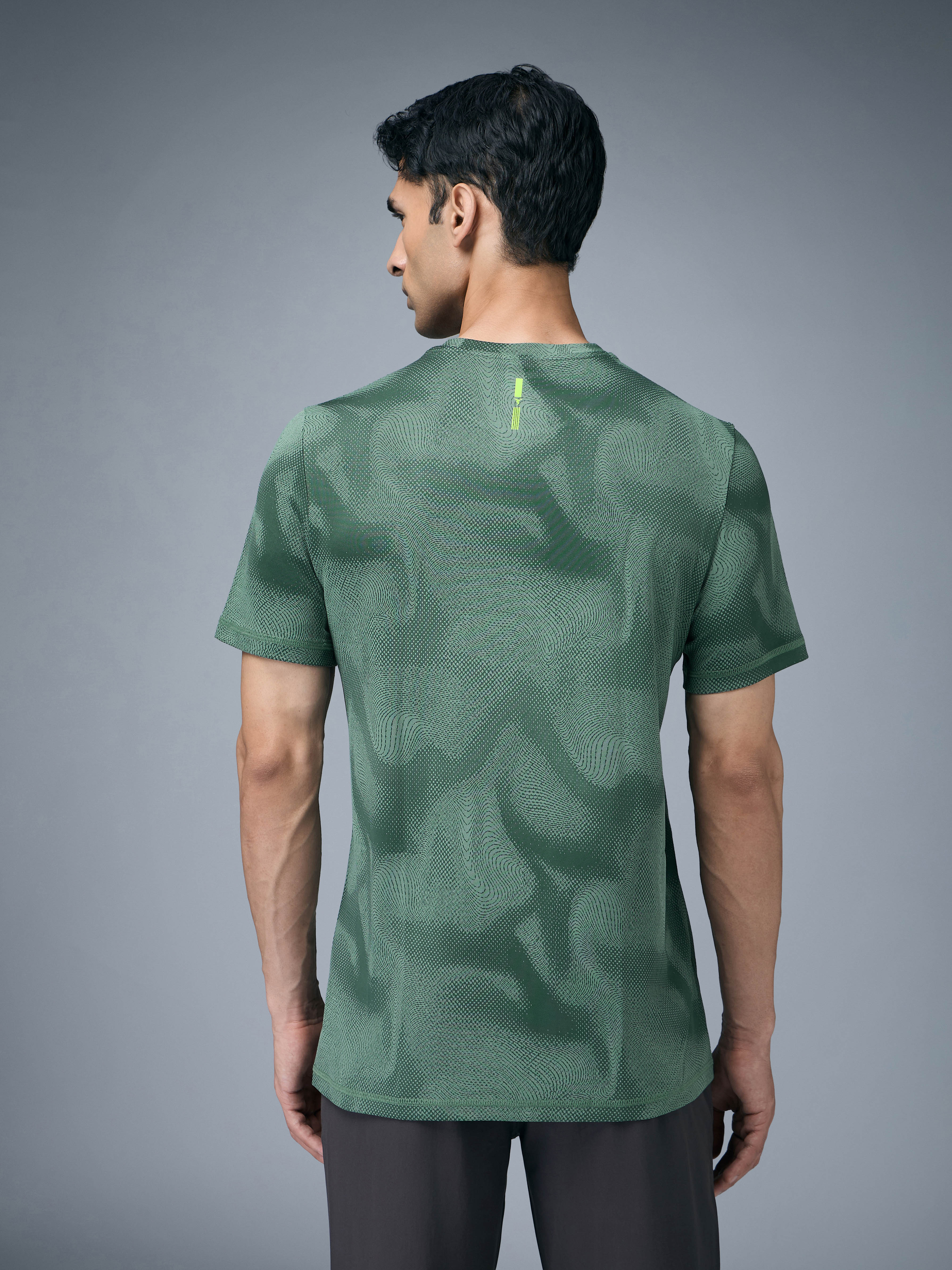 Technosport Crew Neck Tshirt (Double Cool) - OR60 - MYRTLE