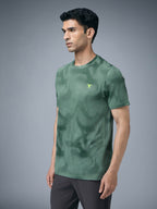 Technosport Crew Neck Tshirt (Double Cool) - OR60 - MYRTLE