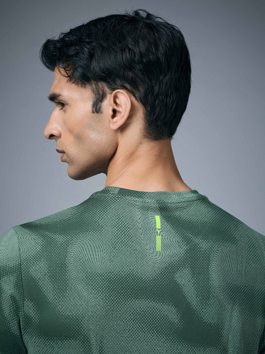 Technosport Crew Neck Tshirt (Double Cool) - OR60 - MYRTLE