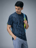 Technosport Crew Neck Tshirt (Double Cool) - OR60 - NAVY B