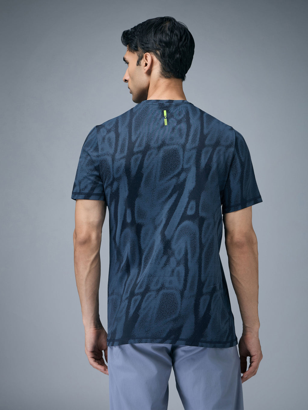 Technosport Crew Neck Tshirt (Double Cool) - OR60 - NAVY B