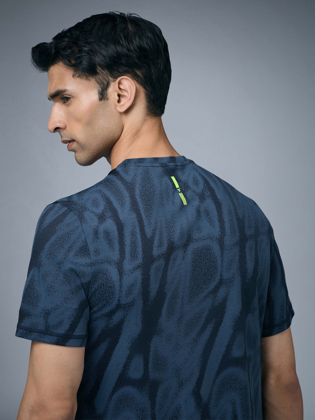 Technosport Crew Neck Tshirt (Double Cool) - OR60 - NAVY B