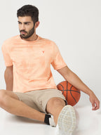 Technosport Crew Neck Tshirt (Double Cool) - OR60 - PEACH A