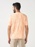 Technosport Crew Neck Tshirt (Double Cool) - OR60 - PEACH A
