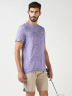 Technosport Crew Neck Tshirt (Double Cool) - OR60 - PURPLE A