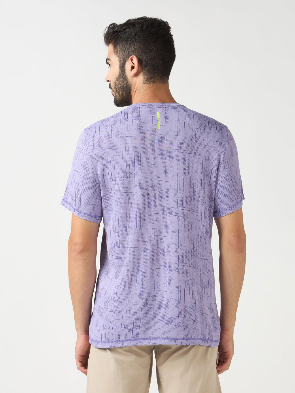 Technosport Crew Neck Tshirt (Double Cool) - OR60 - PURPLE A