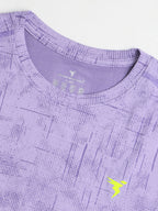 Technosport Crew Neck Tshirt (Double Cool) - OR60 - PURPLE A
