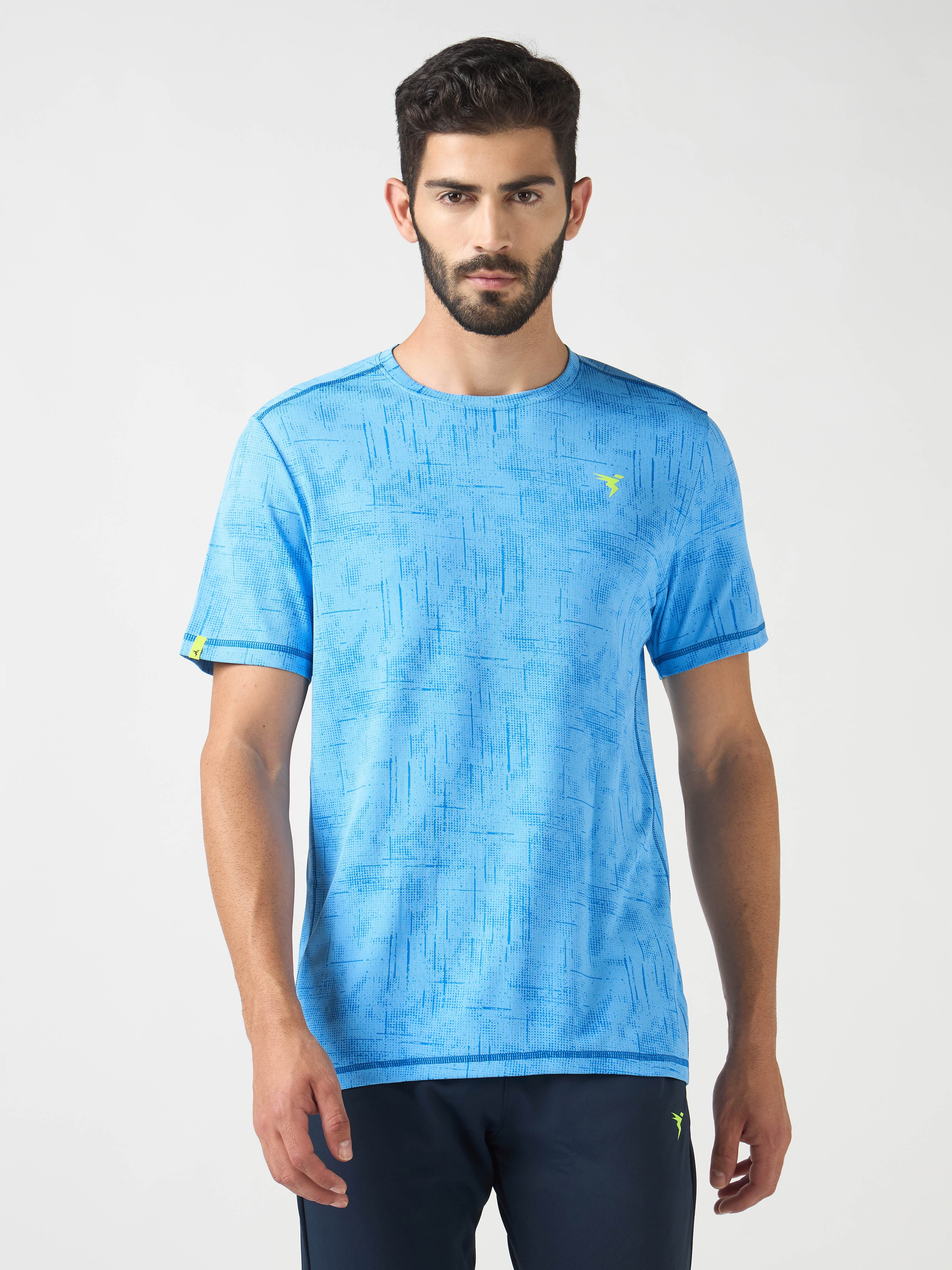 Technosport Crew Neck Tshirt (Double Cool) - OR60 - ROYAL BLUE