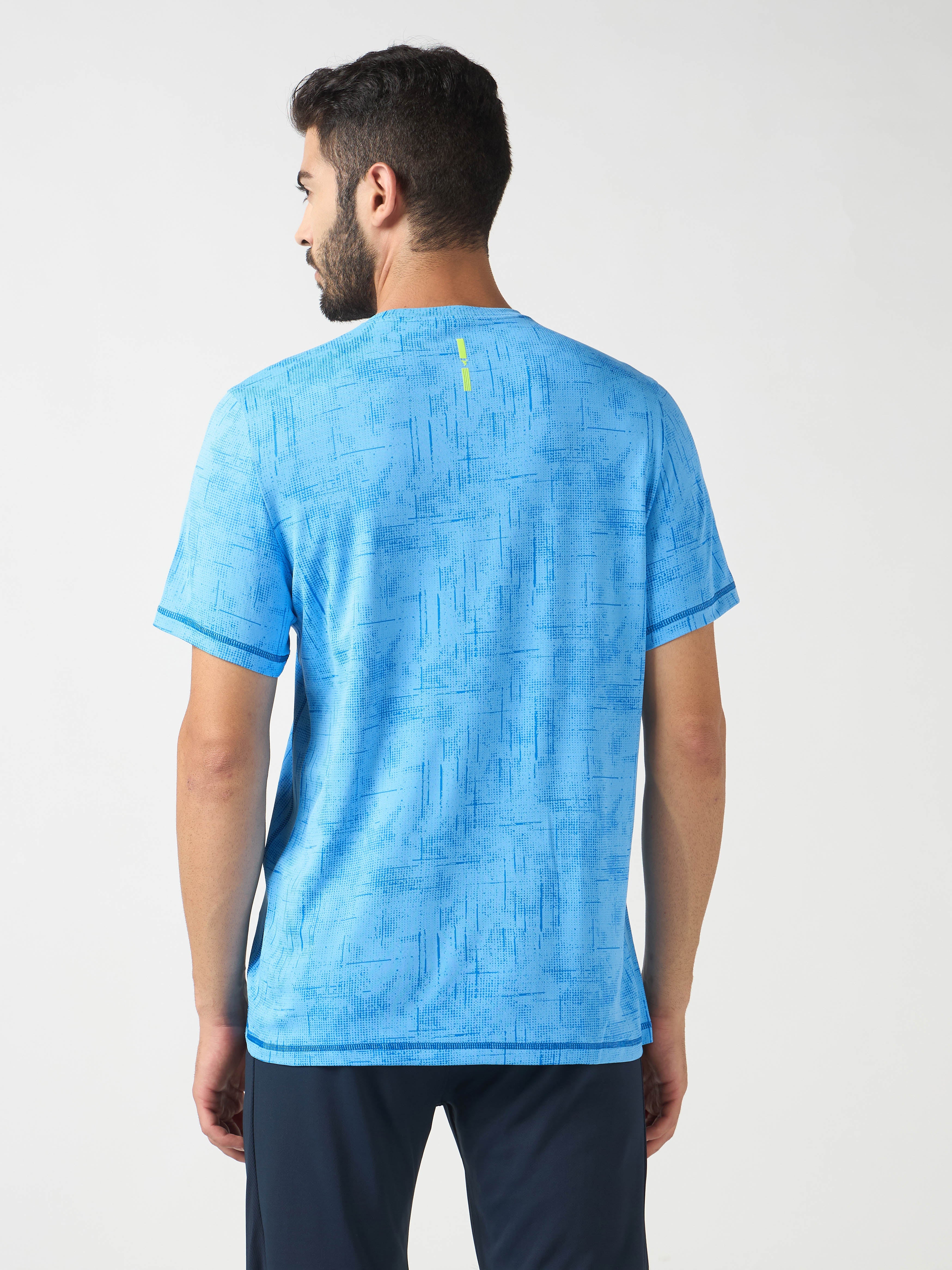 Technosport Crew Neck Tshirt (Double Cool) - OR60 - ROYAL BLUE