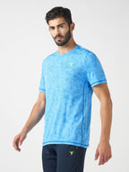 Technosport Crew Neck Tshirt (Double Cool) - OR60 - ROYAL BLUE
