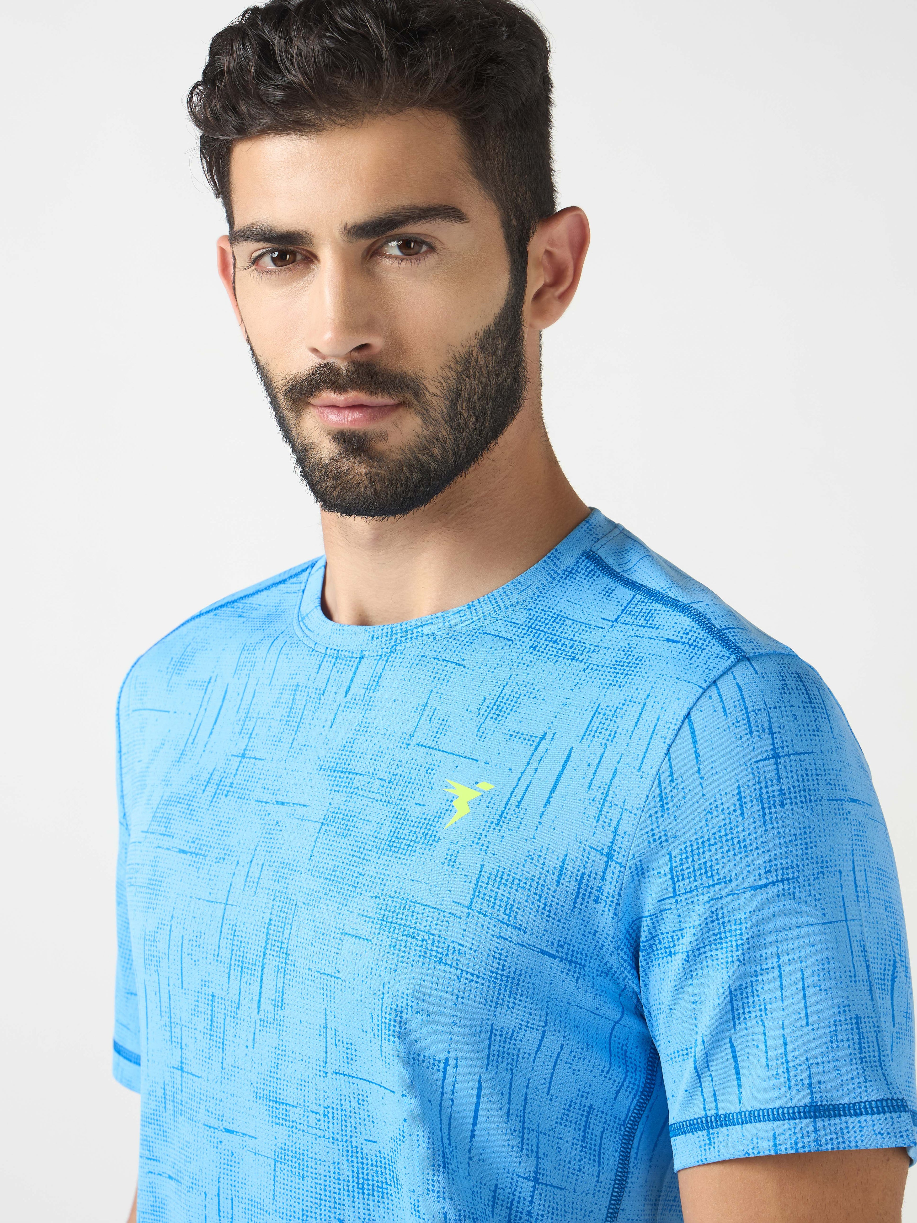 Technosport Crew Neck Tshirt (Double Cool) - OR60 - ROYAL BLUE