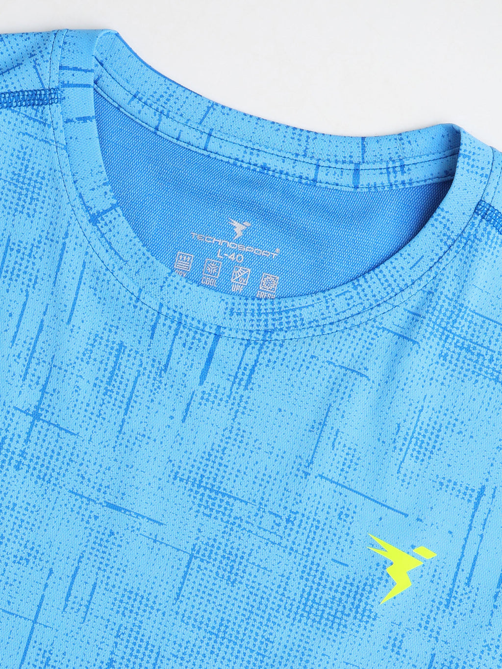 Technosport Crew Neck Tshirt (Double Cool) - OR60 - ROYAL BLUE