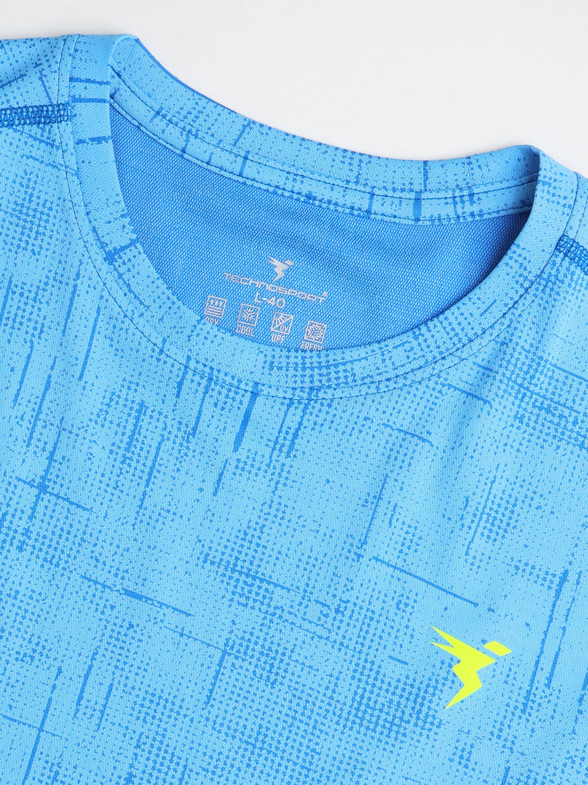 Technosport Crew Neck Tshirt (Double Cool) - OR60 - ROYAL BLUE