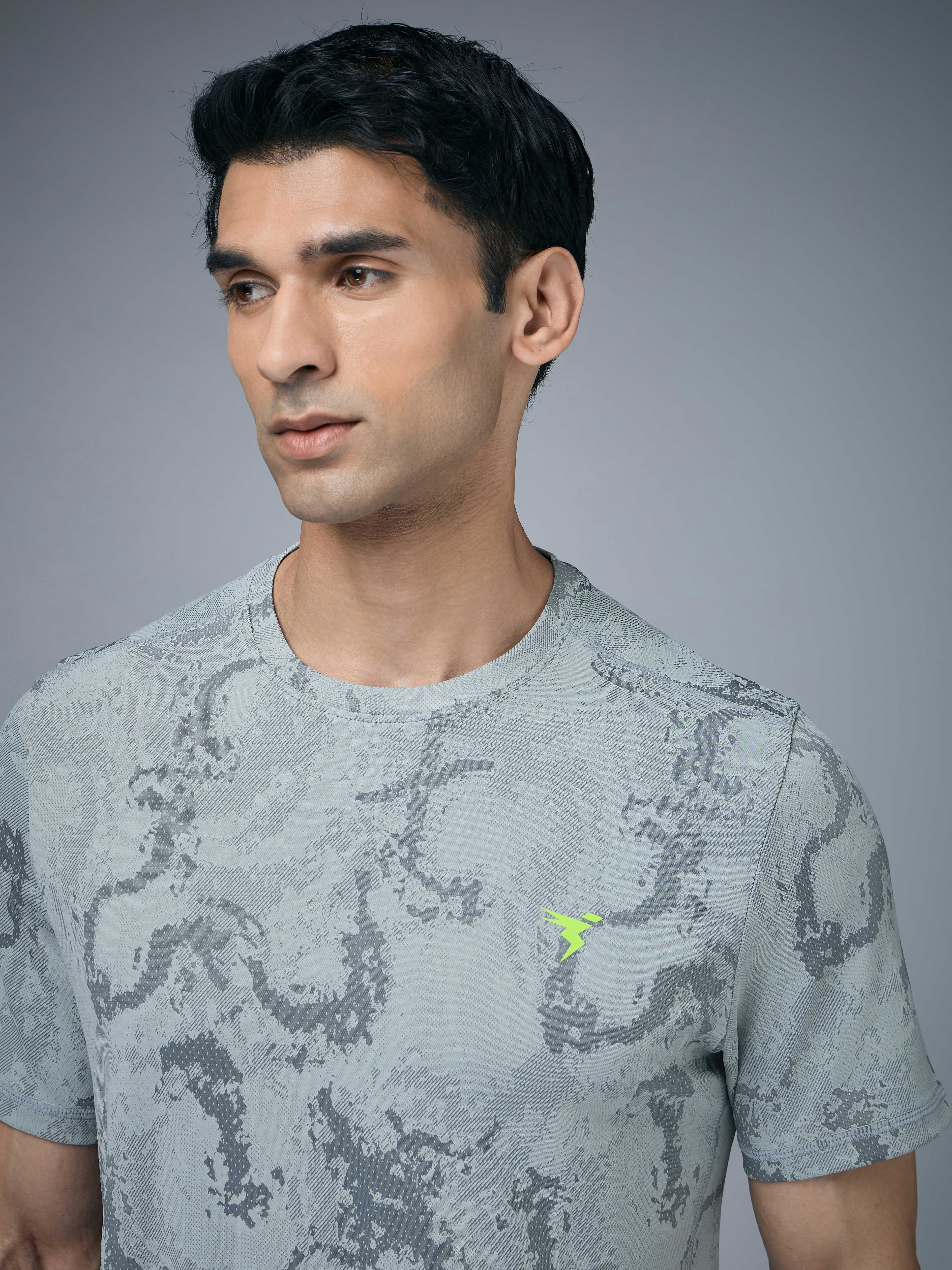 Technosport Crew Neck Tshirt (Double Cool) - OR60 - ULTIMATE GRAY