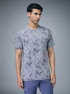 Technosport Crew Neck Tshirt (Double Cool) - OR60 - VINTAGE INDIGO