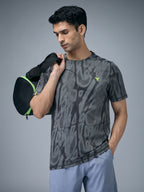 Technosport Crew Neck Tshirt (Double Cool) - OR60 - WOODLAND GRAY