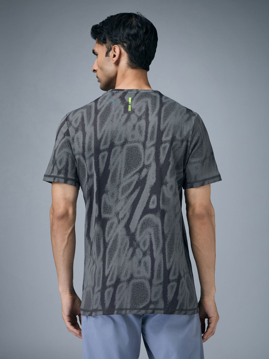 Technosport Crew Neck Tshirt (Double Cool) - OR60 - WOODLAND GRAY