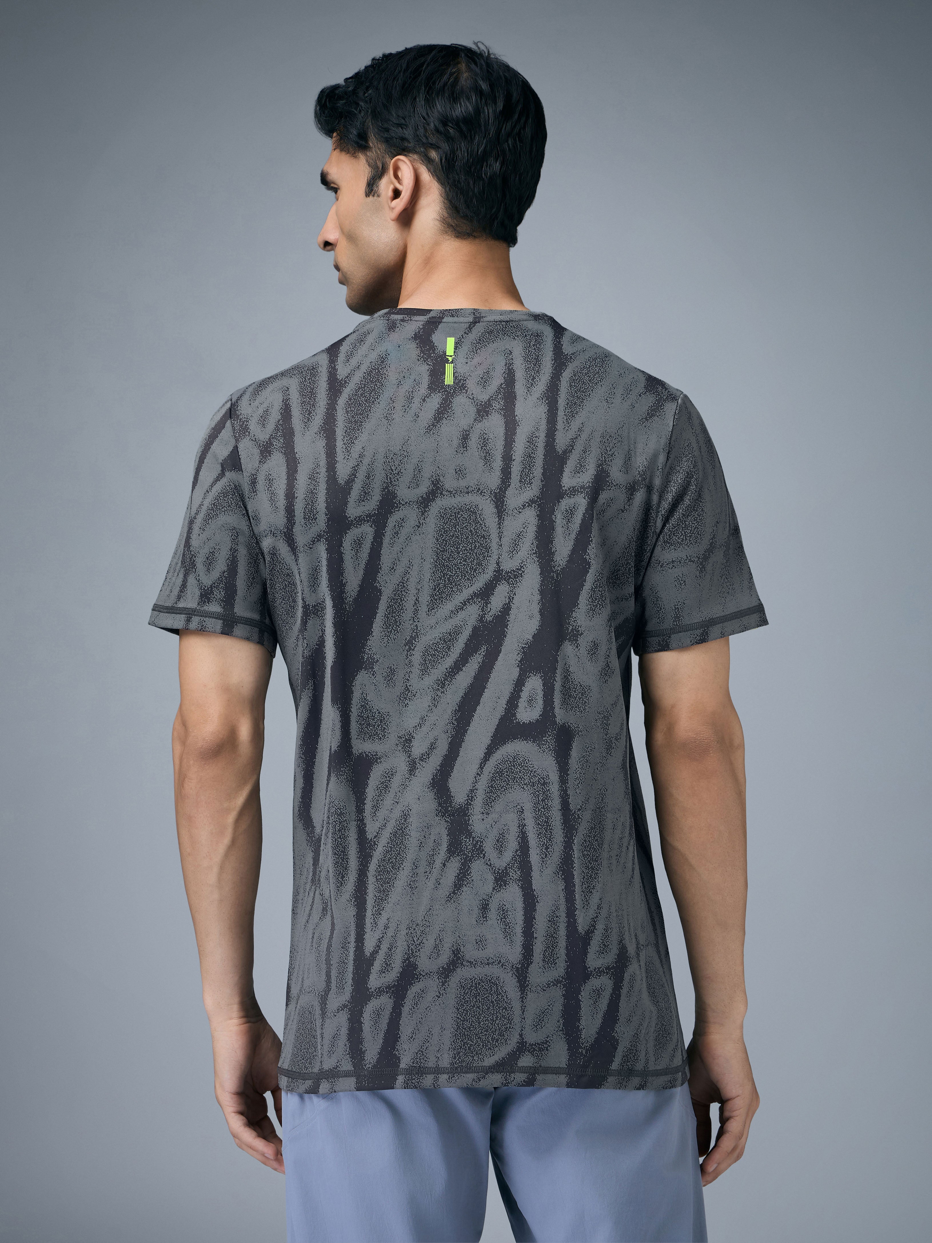 Technosport Crew Neck Tshirt (Double Cool) - OR60 - WOODLAND GRAY