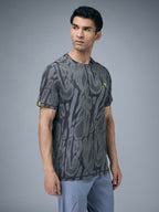 Technosport Crew Neck Tshirt (Double Cool) - OR60 - WOODLAND GRAY