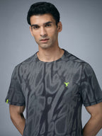 Technosport Crew Neck Tshirt (Double Cool) - OR60 - WOODLAND GRAY