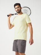 Technosport Crew Neck Tshirt (Double Cool) - OR60 - YELLOW B