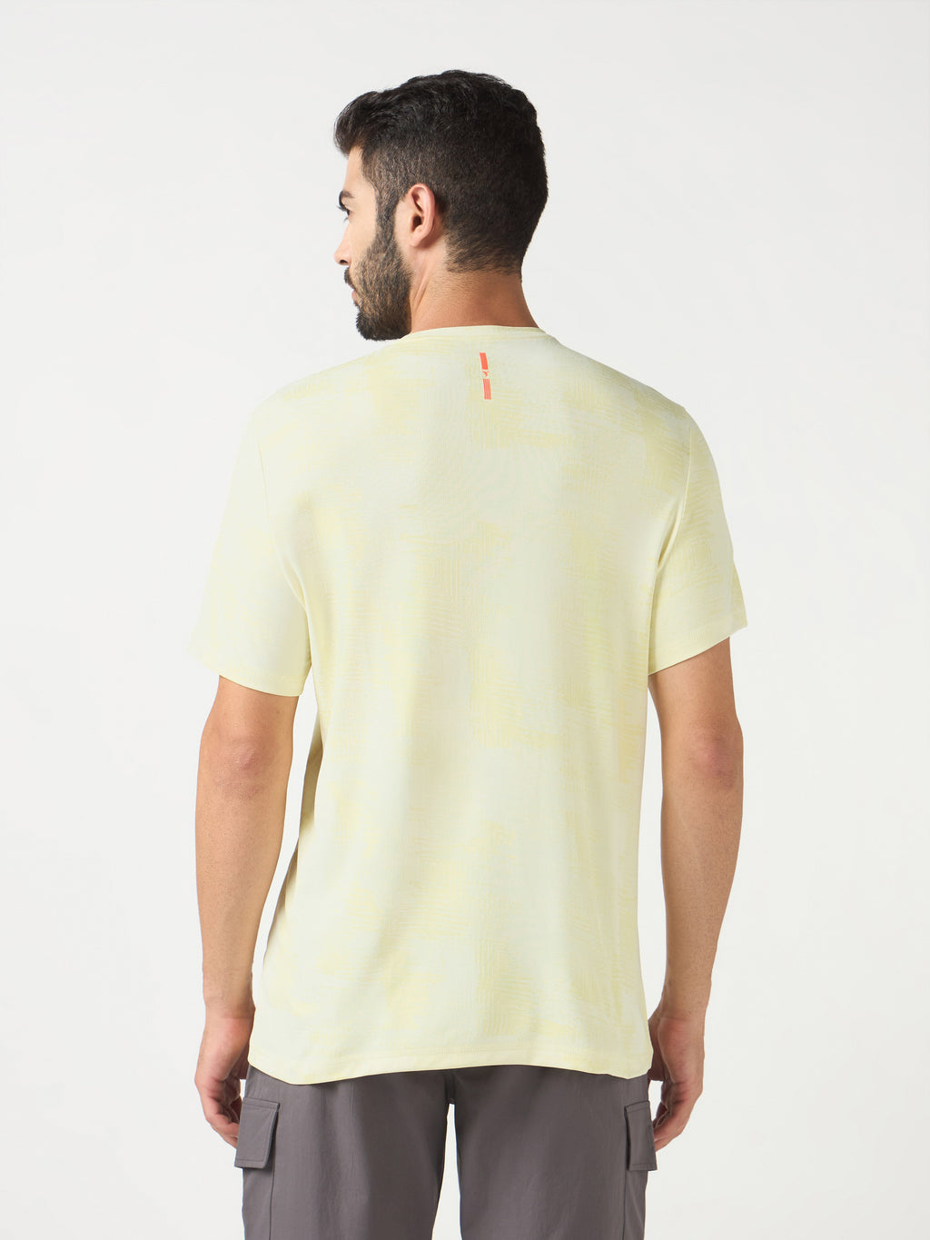 Technosport Crew Neck Tshirt (Double Cool) - OR60 - YELLOW B