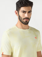 Technosport Crew Neck Tshirt (Double Cool) - OR60 - YELLOW B